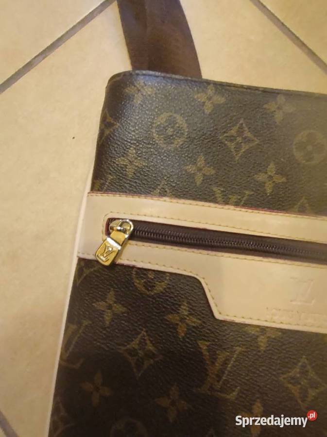 Torebka skórzana w monogramy fason listonoszka i Gliwice