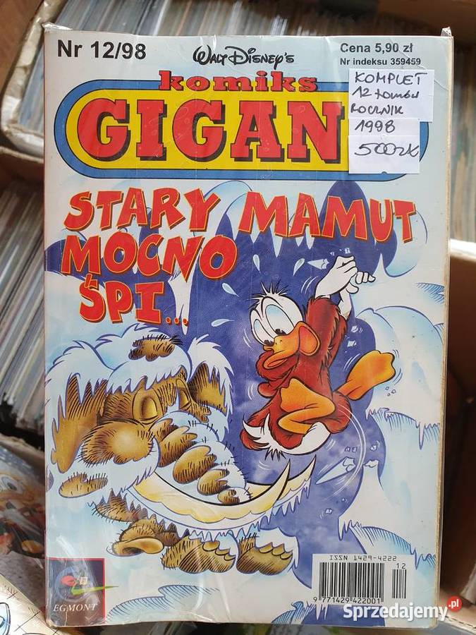 Komiks Gigant rocznik 1998 komplet 12 tomów Gdynia
