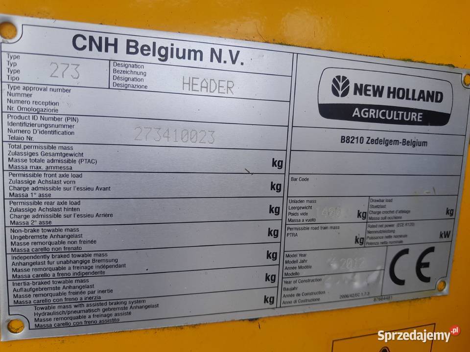 Podbierak do trawy Pickap Holland 273 Ryki