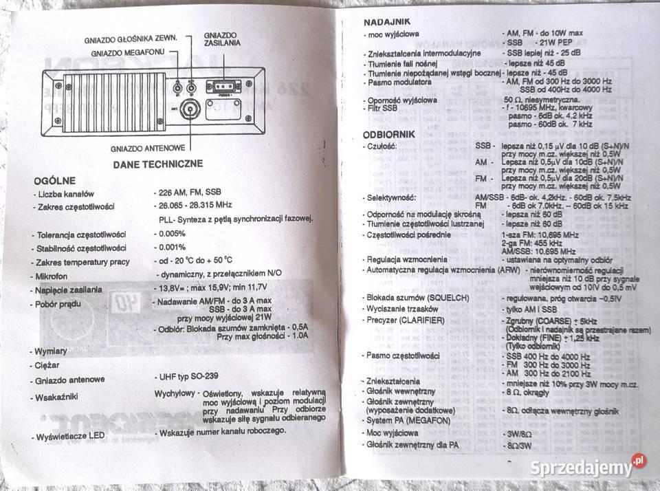 CB radio President Jackson SSB Miechów