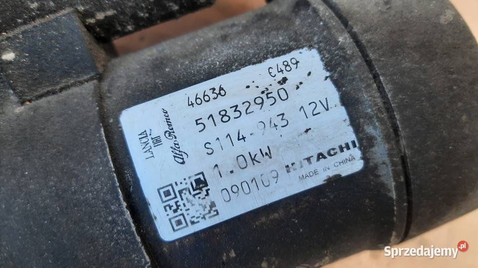 rozrusznik 51832950 Fiat Grande Punto 12 Panda osobowe Dębno