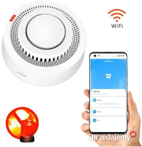 Czujnik Dymu WiFi Tuya Alarm Przeciwpożarowy Rzeszów