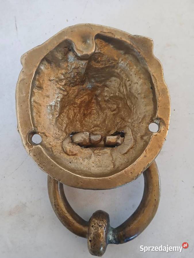 Stara kołatka do drzwi mosiężna Pozostałe Gorzkowice