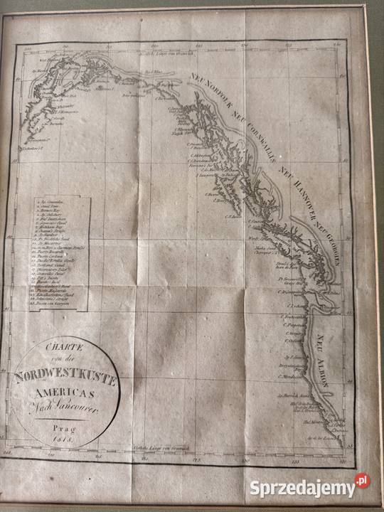 Antyczna Mapa Rycina 1818 PółnocnoZachodnie Czerwionka-Leszczyny