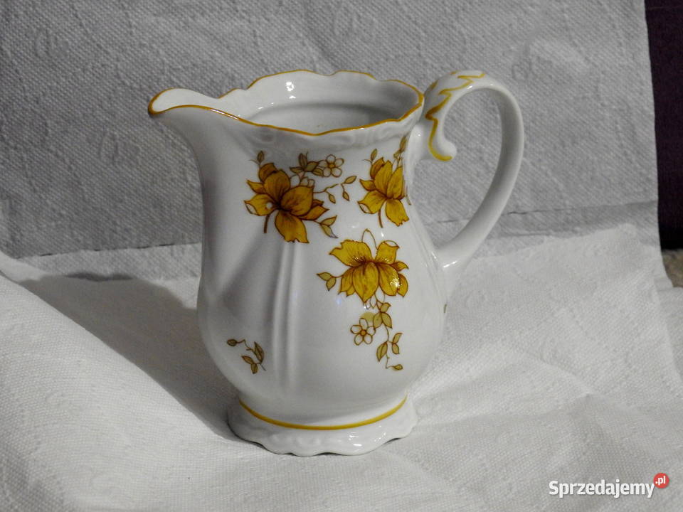 Porcelanowy mlecznik niemiecki sygnowany Inowrocław