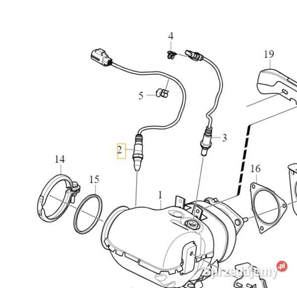 VOLVO S90 V90 XC60 XC90 II sonda lambda przod Gadgety motoryzacyjne