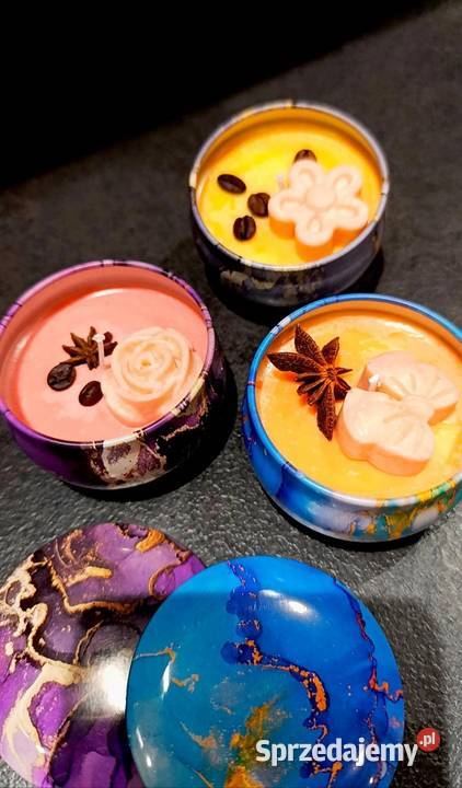 Świece sojowe ręcznie robione lubuskie Gubin sprzedam