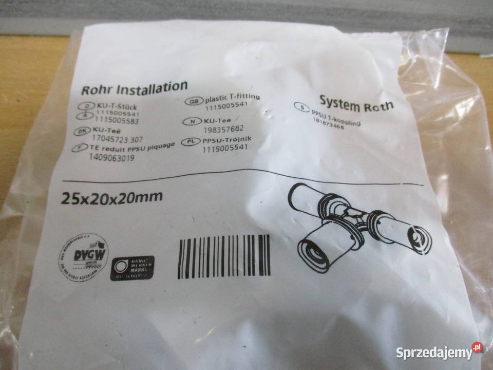 Trójnik PPSU 25x20x20mm 1115005541 sprzedam