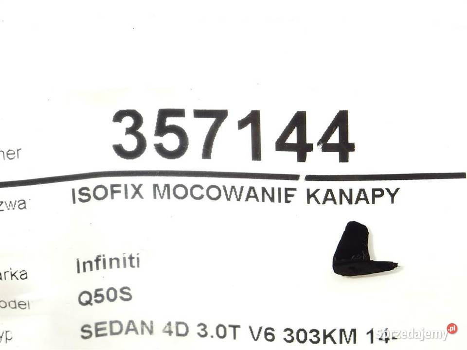 ISOFIX MOCOWANIE KANAPY INFINITI Q50 30 305