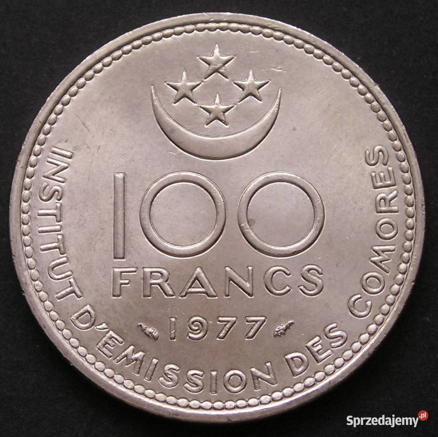 KOMORY 100 FRANKÓW 1977 STAN MENNICZY Kolekcje