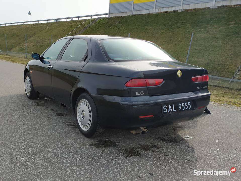 ŁadnaAlfa156TSpark16Benz1WłascCzarnaSprawna ASR (kontrola trakcji) łódzkie Zduńska Wola sprzedam