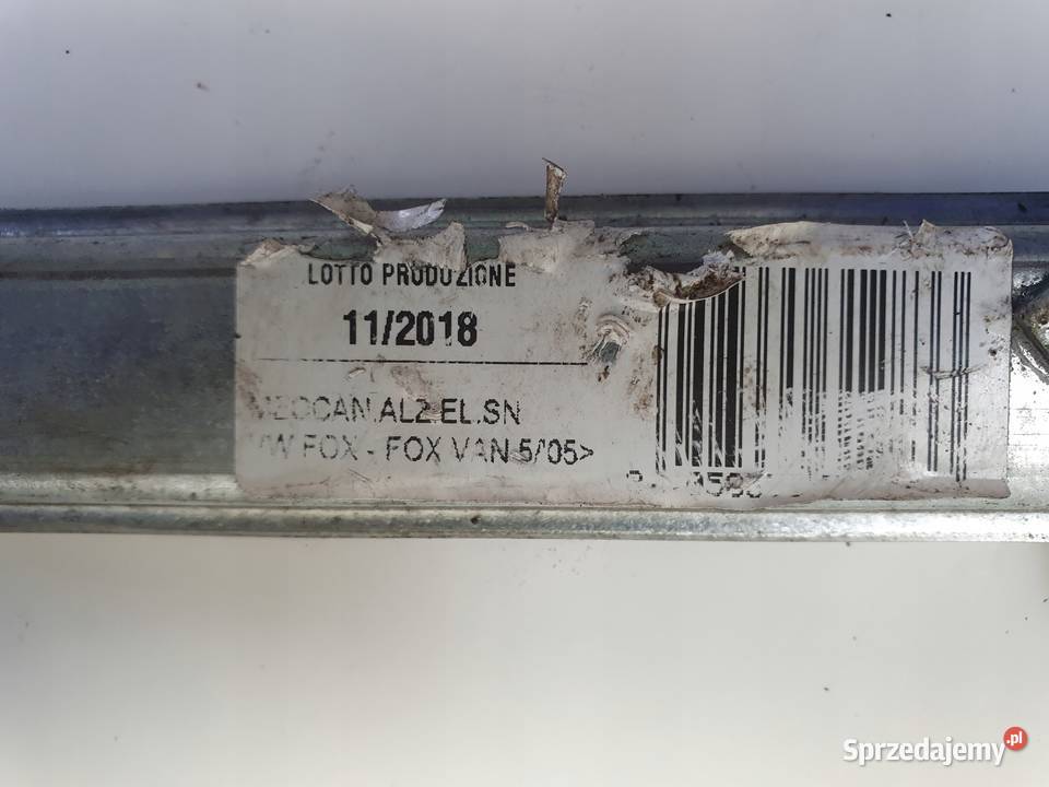 Vw Fox LEWY PRZEDNI PODNOŚNIK SZYBY Mechanizm Chełm sprzedam