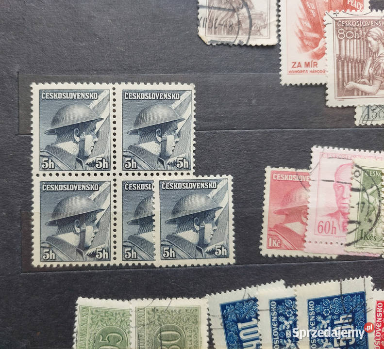 Czeskie stare znaczki zestaw Warszawa