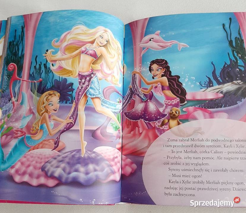 Książka dziewczynek Barbie Złota księga bajek śląskie Zabrzeg