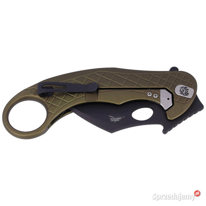 Nóż składany LionSteel LEOne Karambit Green Warszawa