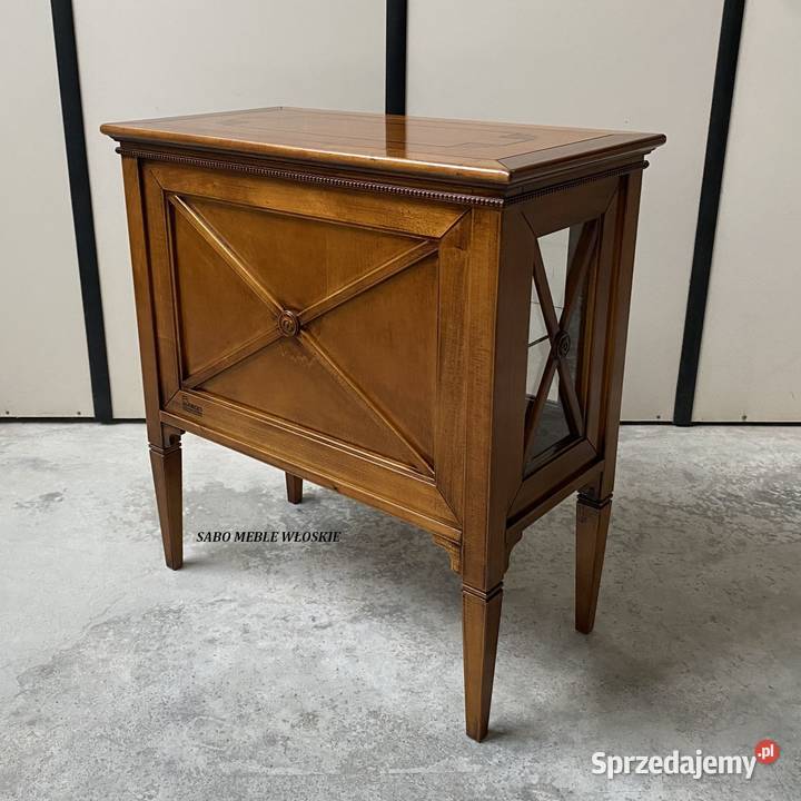 Klasyczna konsola szklana Selwa 13CS orzechowa Przemyśl