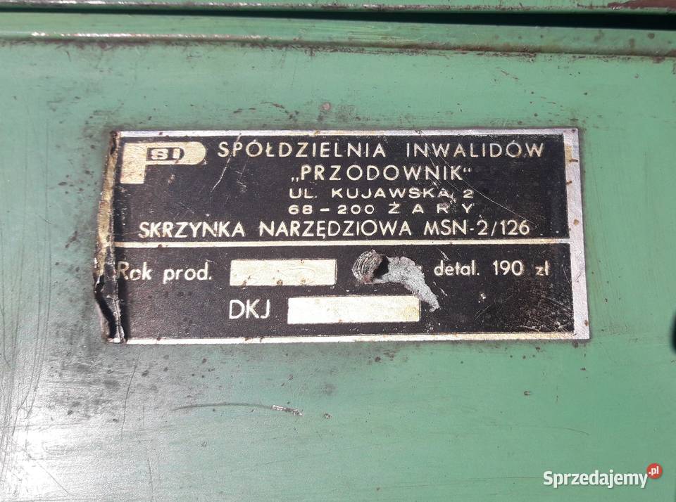 Skrzynka narzędziowa Fiat 126P pod siedzenie PRL Gdynia