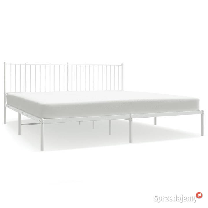 Łóżko Metalowe Białe Rama Łóżka Ze Stelażem sprzedam