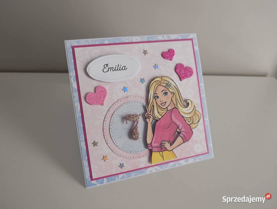 Personalizowana kartka na urodziny Barbie Łódź