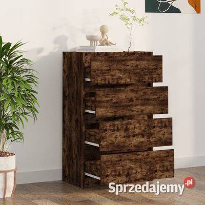 vidaXL Komoda przydymiony dąb 60x35x985