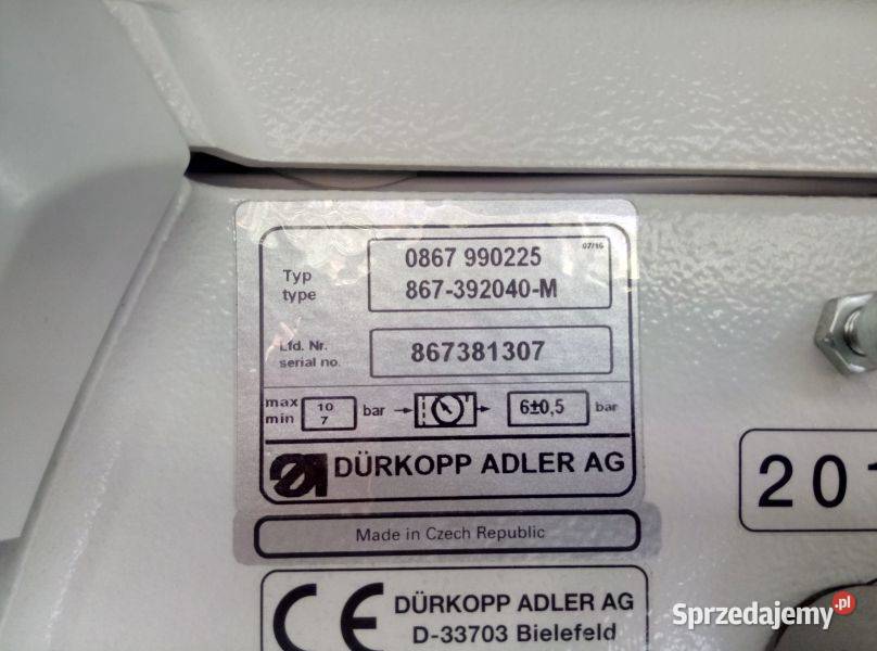 Stębnówka Durkopp Adler 867 Lamowacz Oryginalny Wałbrzych