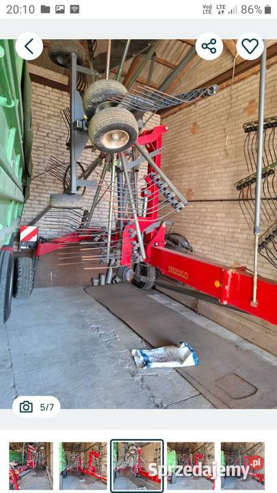 Sprzedam zgrabiarkę dwukaruzelową Massey Ferguson Maszyny rolnicze Piaski