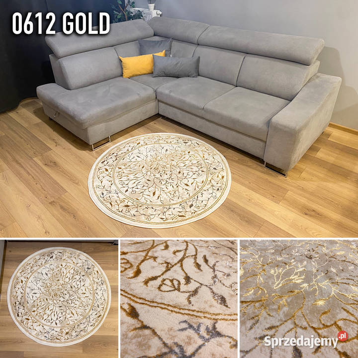OKRĄGŁY DYWAN KOŁO 200X200 GOLD EXCLUSIVE 0612 2m Białystok