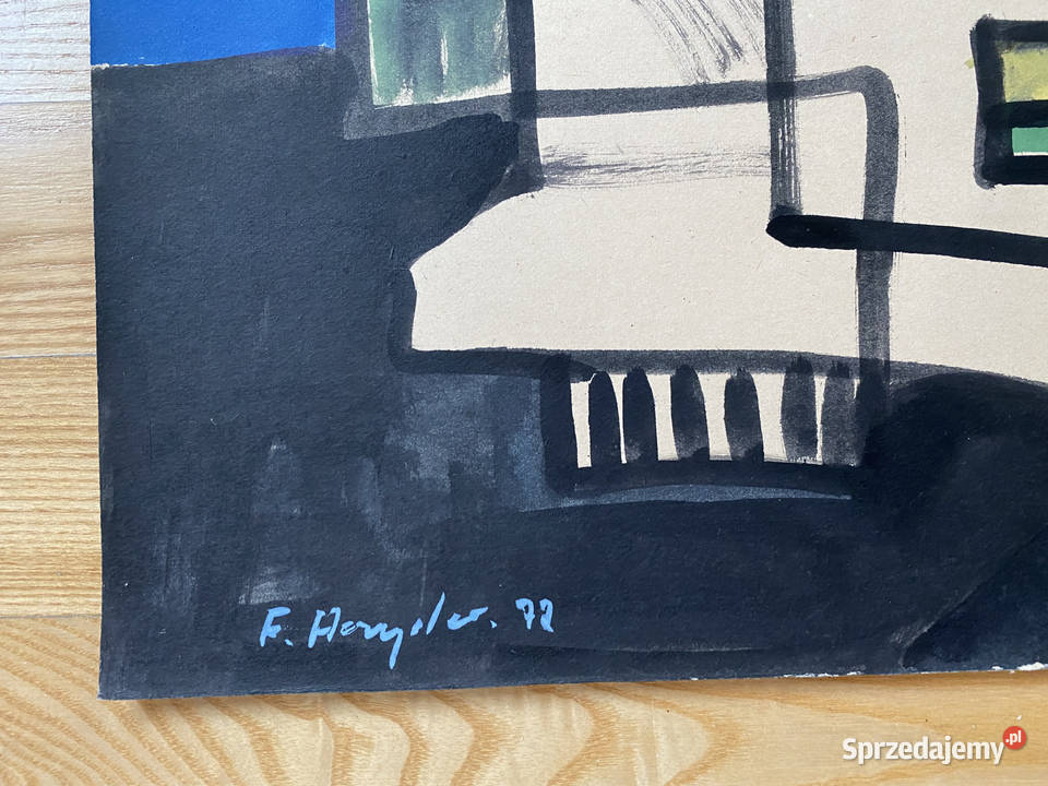 Fryderyk Antoni Hayder1972 50x70 gwasz kubizm