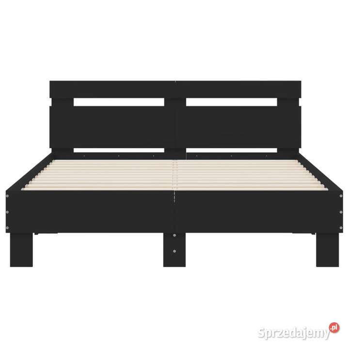 Rama łóżka z wezgłowiem i LED czarna 135x190 Warszawa sprzedam