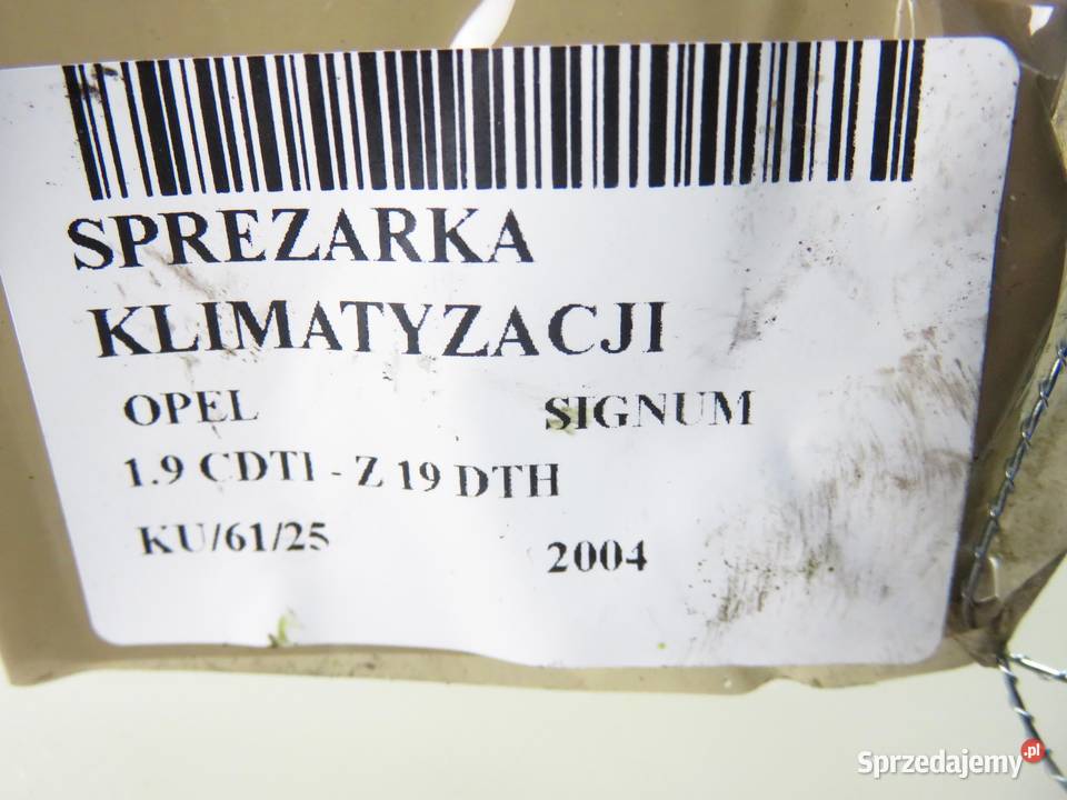 KOMPRESOR KLIMATYZACJI OPEL SIGNUM 19 CDTI 150 osobowe