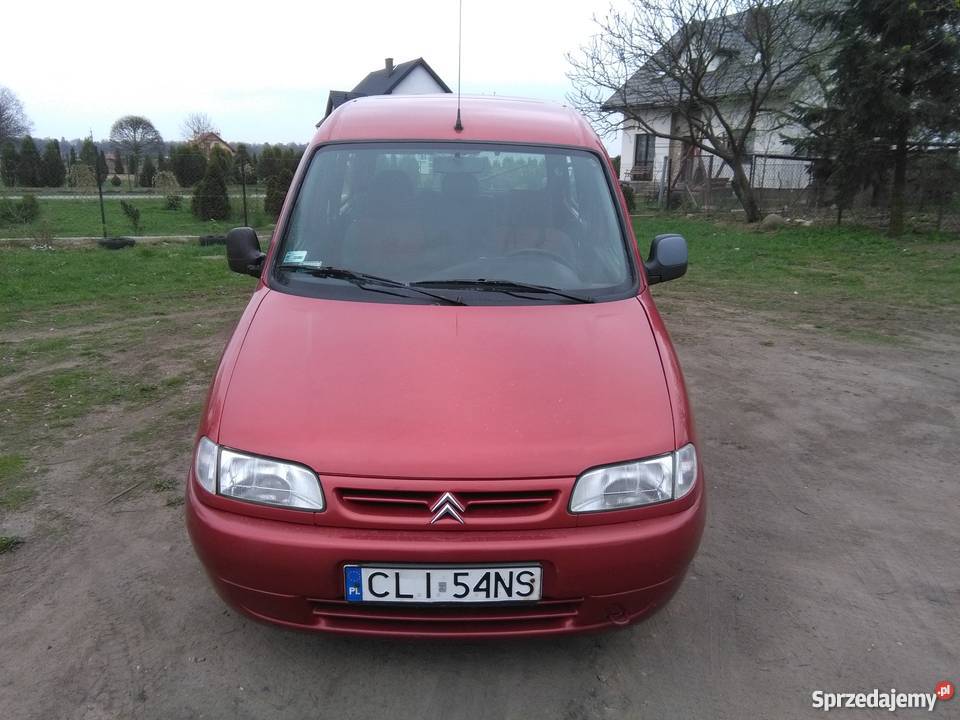 Citroen Berlingo 19d czerwony Lipno