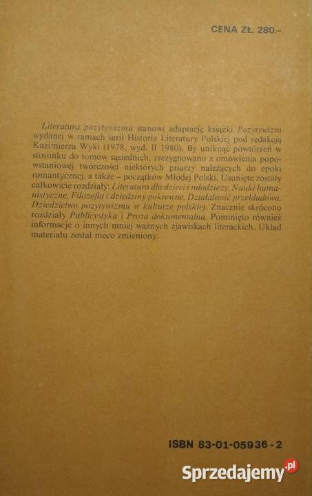 Literatura pozytywizmu Henryk Markiewicz pomorskie Gdańsk