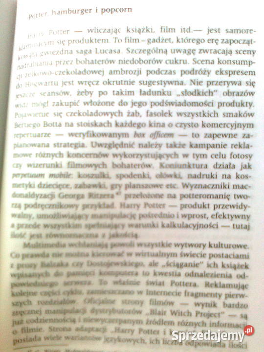 Świat Harrym Potterze red Ślewiński Regiewicz Książki naukowe i popularnonaukowe Warszawa sprzedam