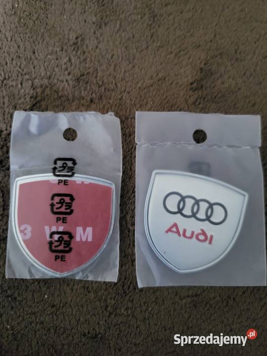 Emblematy znaczki Audi zestaw 2 sztuki Gliwice