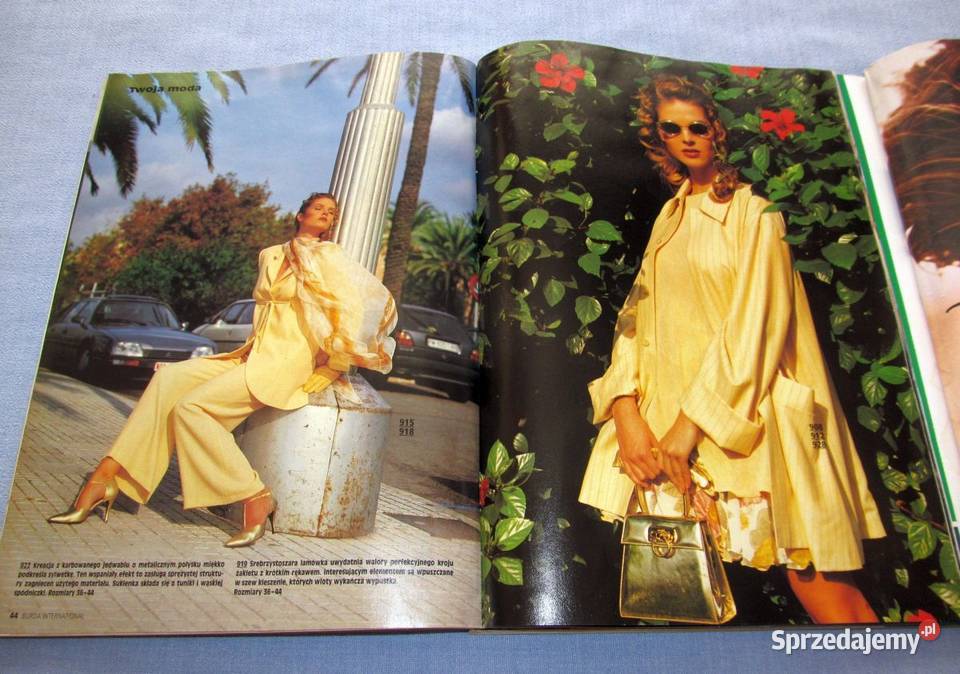 Burda International Wiosna 1995 moda szycie Skępe