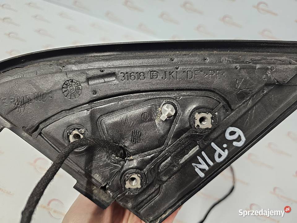 CAYENNE I 7L5 12r lusterko prawe 6pin czarne Kielce