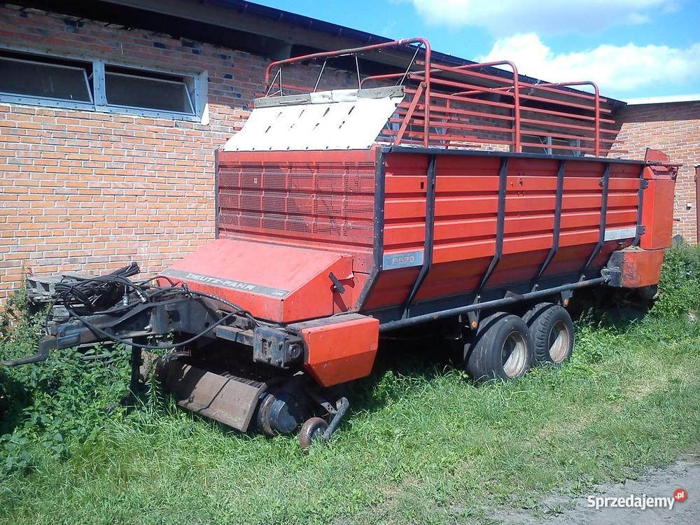 Przyczepa samozbierajaca Deutz Fahr F570 łódzkie Gosławice