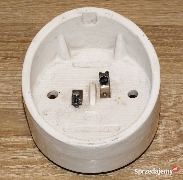 Porcelanowa ceramiczna oprawa lampy ściennej śląskie Gliwice