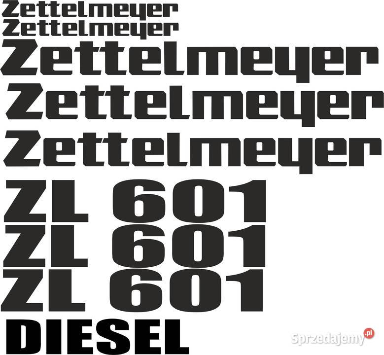 Naklejki zettelmeyer zl 601 zamienniki kujawsko-pomorskie sprzedam