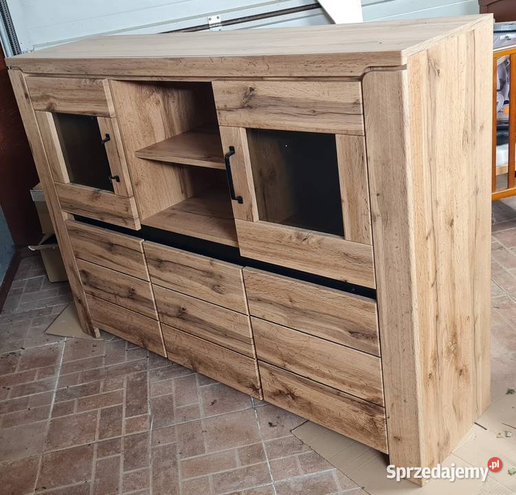 Komoda witryna BERGEN złożona 50 ceny Ikea 115cm Węgrzynowo