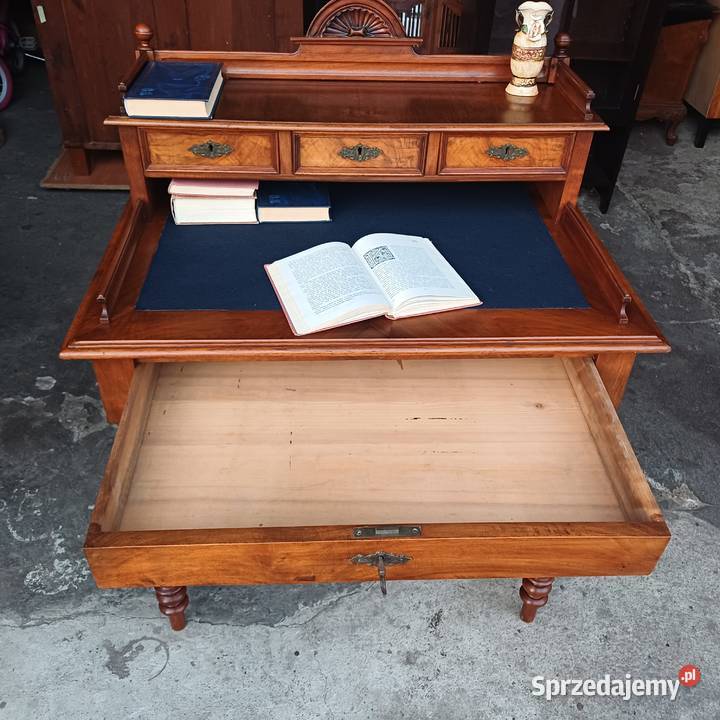 Antyczne Eklektyczne Biurko z wysuwanym blatem Meble Suchorzew