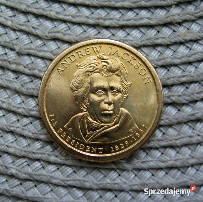 USA 1 Dolar 2008r Andrew Jackson Prezydenci Numizmatyka