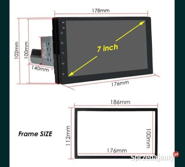 Radio 1 na 2DIN android 11 gps wifi bluetooth Ożarowice