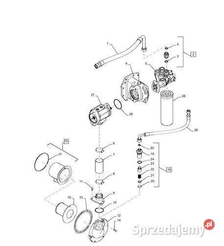 Case Magnum obudowa napędu pompy hydraulicznej Pozostałe