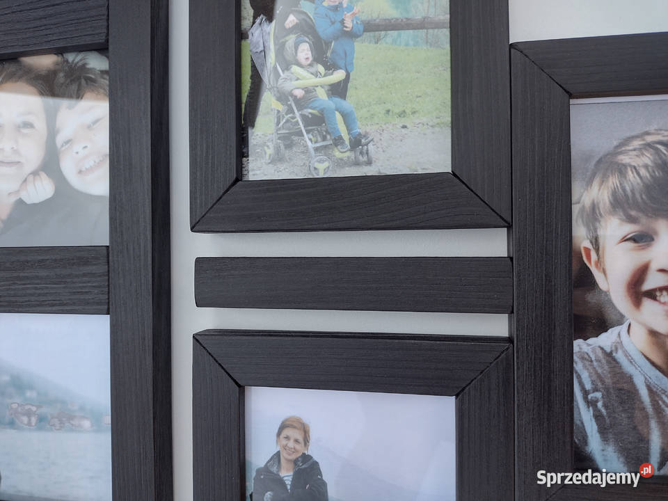 Drewniana Multirama Ramka na 10 zdjęć 10x15 śląskie Sosnowiec