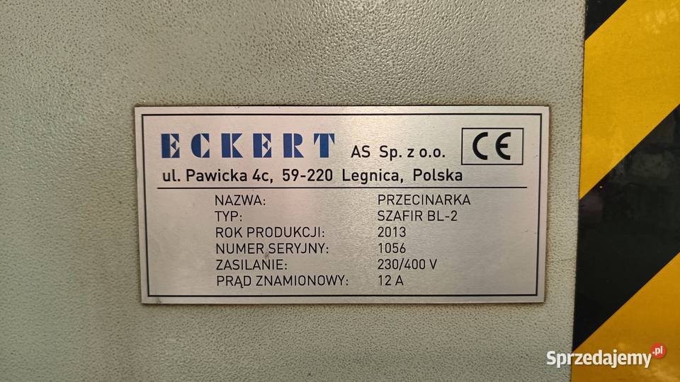 Przecinarka plazmowa PLAZMA ECKERT SZAFIR BL2 Nowe Miasto nad Pilicą