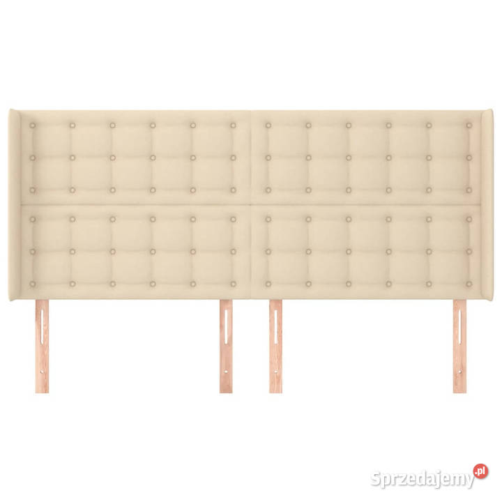 Zagłówek uszak kremowy 163x16x118128 tkanina Warszawa