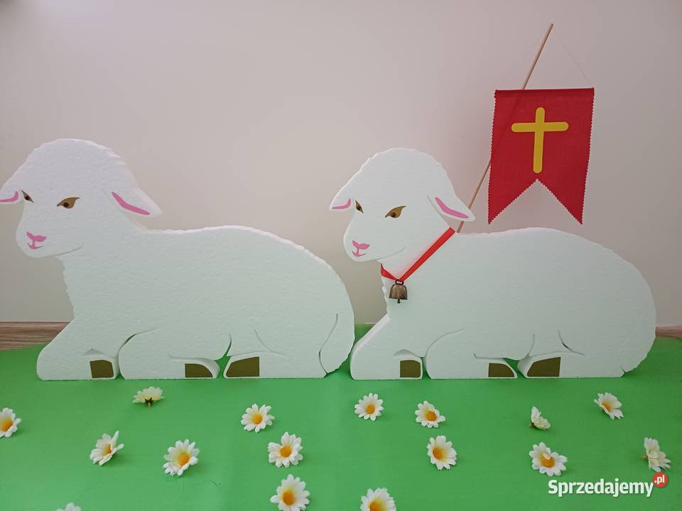 Baranek wielkanocny dekoracja kościół Wielkanoc