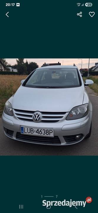 Vw Golf Plus 19 2008r garażowany Golf Plus Lublin