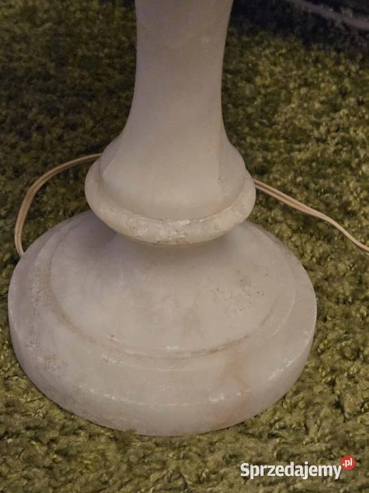 Piękna ciężka lampka z kamienia alabastru Warszawa sprzedam